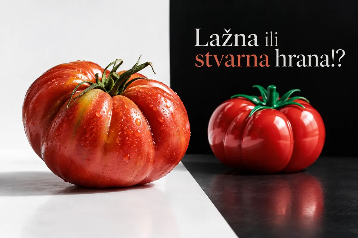 Ilustracija: Lažna ili stvarna hrana!?