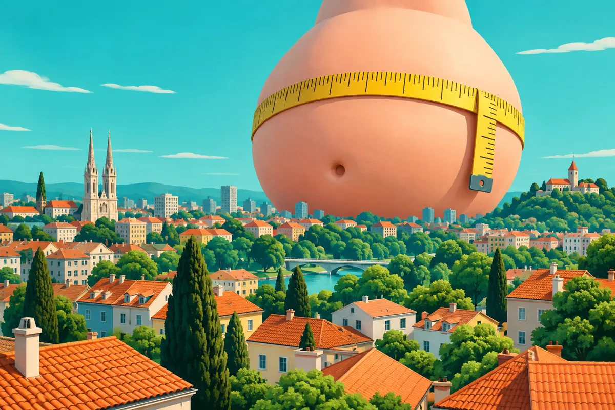 Ilustracija: Postaju li Hrvati sve deblji?